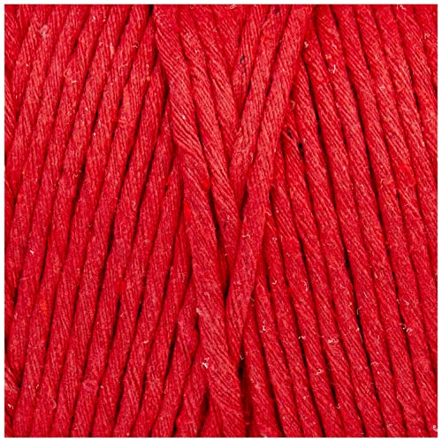 Barbante Colorido, Euroroma, Spesso, 4/24, Vermelho, 1 kg, Rolo de 254 Metros