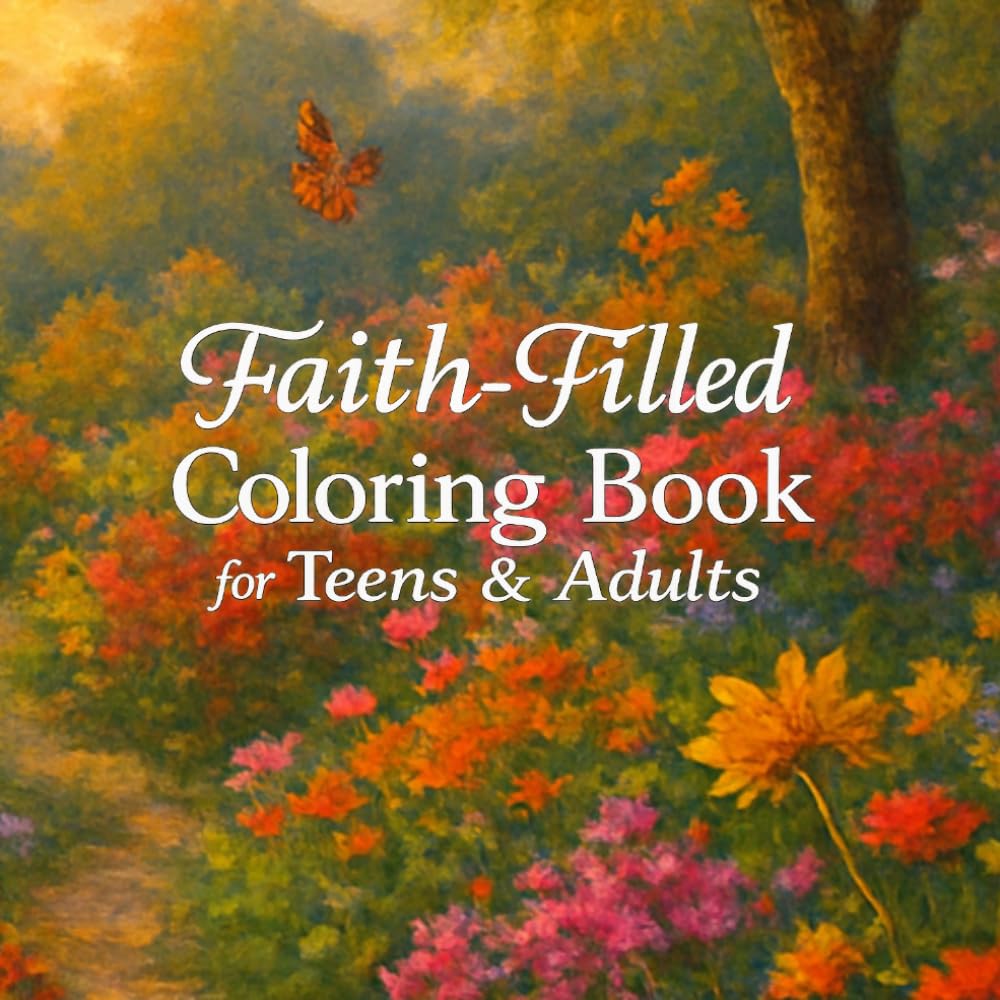 Faith-FIlled Coloring Book for Teens & Adults