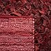 SAFAVIEH Leather Shag Collection Area Rug - 5' x 8', Red, Hand-Knotted Modern Leather, Ideal for High Traffic Areas in Living Room, Bedroom (LSG511D)