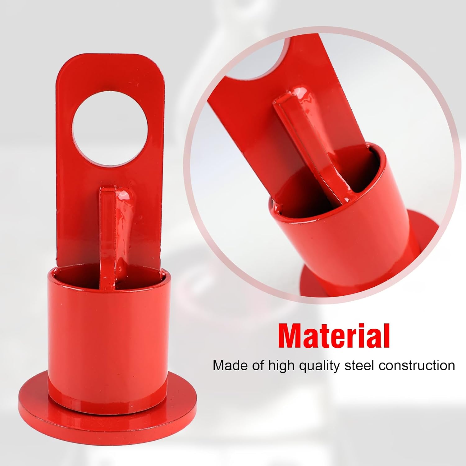 Lifting Hooks 5th Wheel Accessories Hitch Stabilizer Weight Tripod Lube Plate Gooseneck Puller Eye Device Replace #6100(RED)