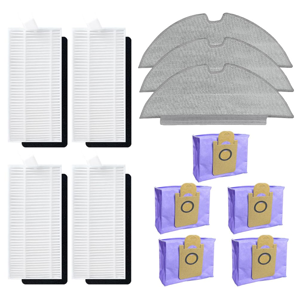 Lot De 4 Serpillères Microfibre Pour Aspirateur Roomba - Lavables Et Réutilisables, Compatibles Essential