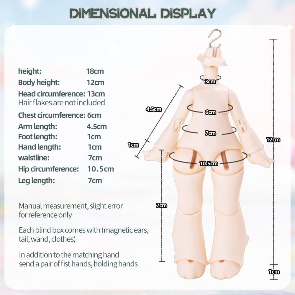 Antu Beast Magic Series Ob11 1/12 BJD Doll Blind Box Mystery Box Dolls Kawaii Action Anime Figure (Single Box)
