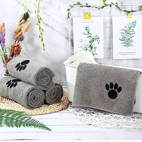 WOOVAN Toalha de cachorro para secar cães, toalha de microfibra para cães, toalha de banho grande pa