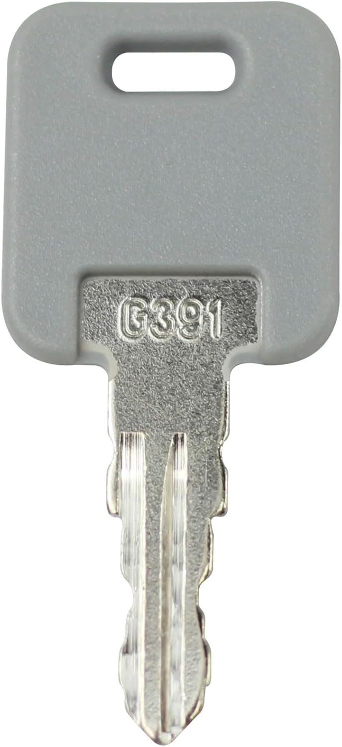 6PCS Camper Key G391 Replacement for Glo-bal Link FIC Lippert Components Montana RV Camper Motor-Home Trailers Grey