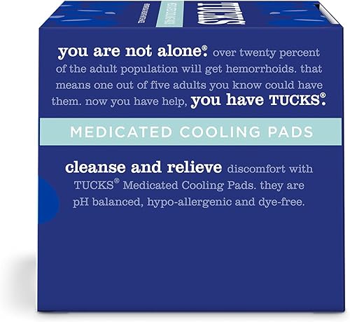 Miniatura 9 de Tucks Almohadillas de enfriamiento medicadas 100 unidades