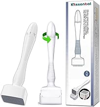 140 Titanium Adjustable Microneedling Derma Stamp -Derma Microneedle Stamp for Face & Hair & Beard & Scalp - Derma Roller Alternative Skin Care - Dermastamp For Body Home Use (Hair Beard Growth)