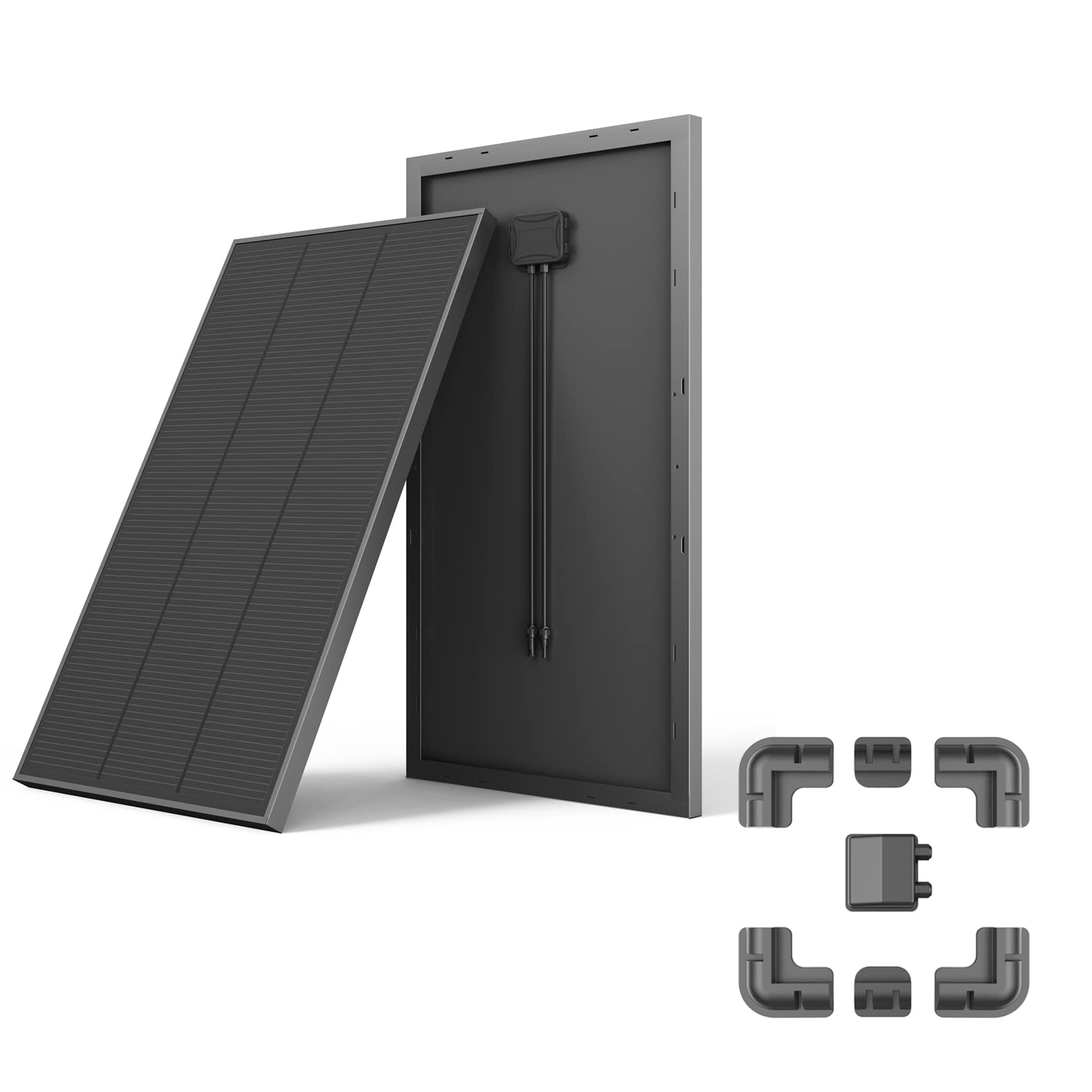 Photo 1 of Alrska 180 Watt Solar Panel + Roof Drill-Free Corner Bracket Mount for RV, Boats, Caravans, Marine, Motorhomes