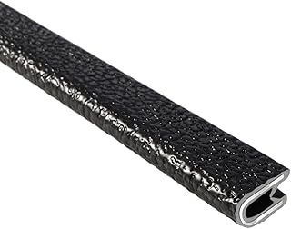 Trim-Lok Edge Trim – Flexible, PVC Plastic Edge Protector for Sharp and Rough Surfaces – Easy Install, Push-On Edge Guard for Cars, Boats, Machinery, and More – Fits 3/32” Edge, 9/16” Leg Length, Dual Gripping Fingers, 25’ Length