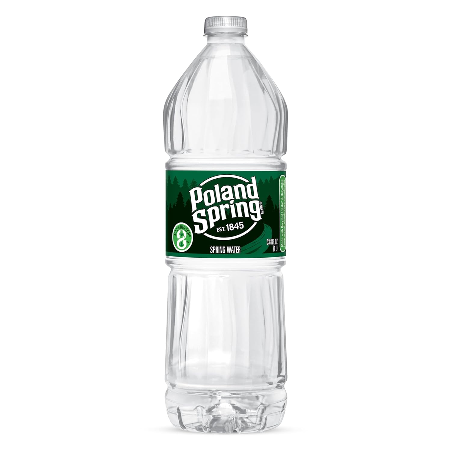 Poland Spring Maine Spring Water Bottles, 33.8 Fl Oz – Still Bottled Water with Naturally Occurring Minerals for Taste