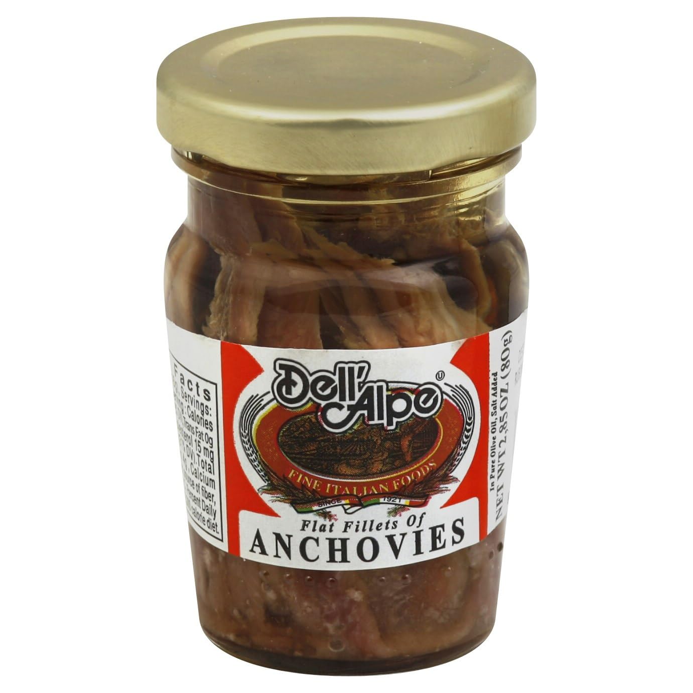 D.ell Alpe Anchovy Glass 3.5 oz (Pack of 12)