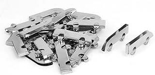 Aexit Metal Sliding Material Handling Rollers Clamp Wheels Pulleys Silver Tone 30pcs for 5mm Snatch Blocks Thickness Glass