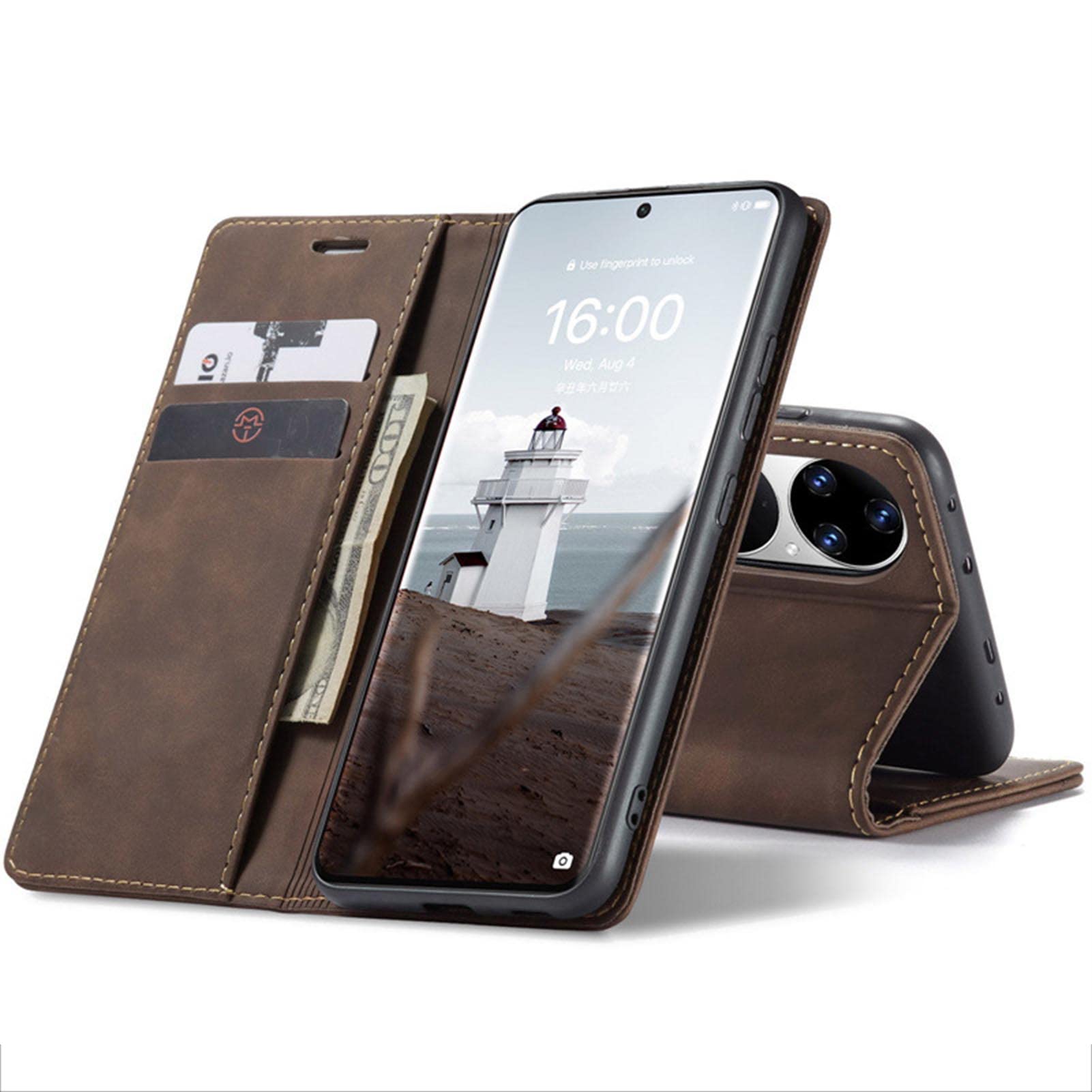 Cover per Huawei P30 Pro Lite P20 Pro Lite Magnetico custodia portafoglio pelle