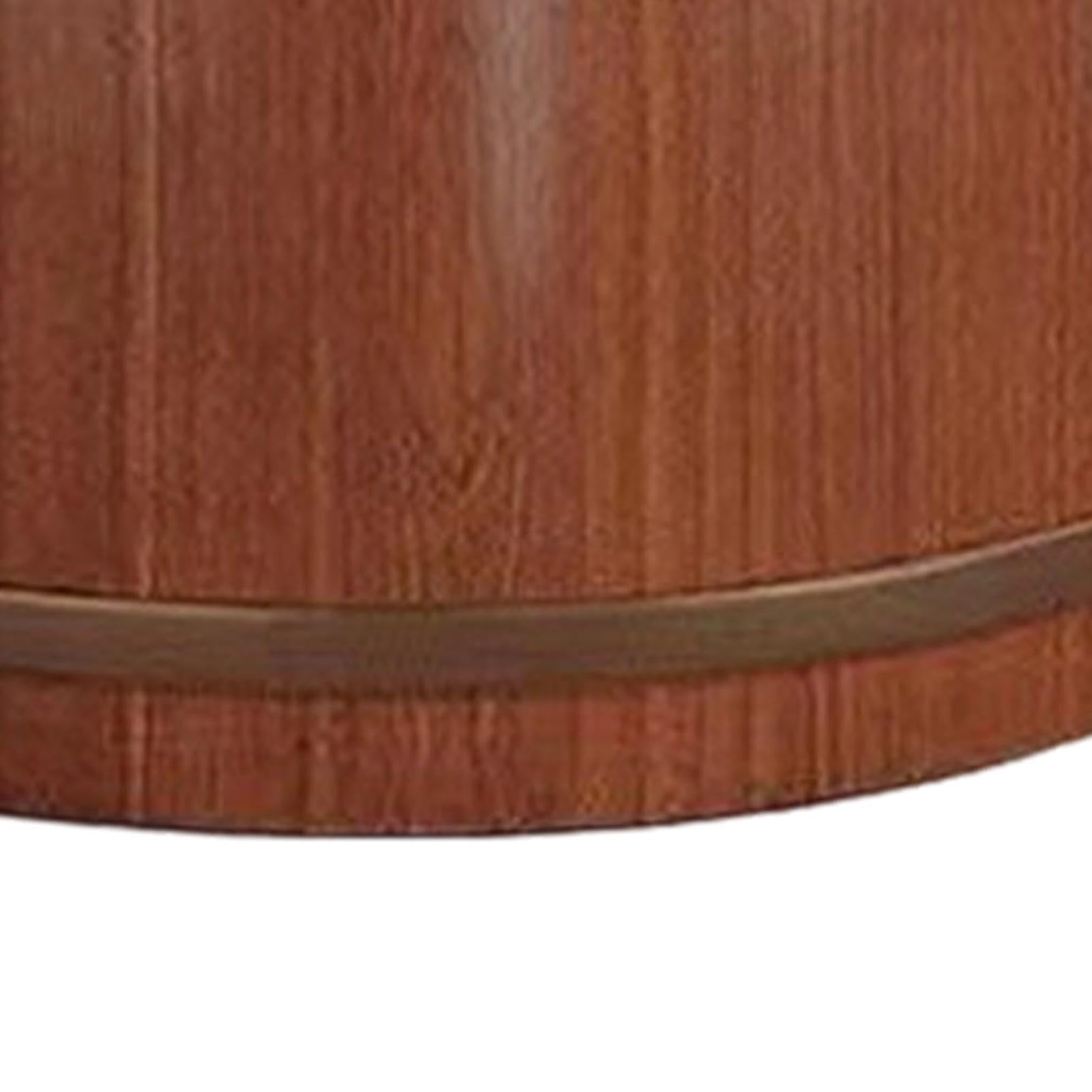 Fußbadeeimer Aus Holz – Traditionelles Fußbadebecken Holz Zur Entspannung Und Massage | 12-Zoll-Ästhetische Pediküre-Wanne Für Badezimmer, Spa Und Sauna | Einweicheimer Aus Naturholz Für Den Wohnh