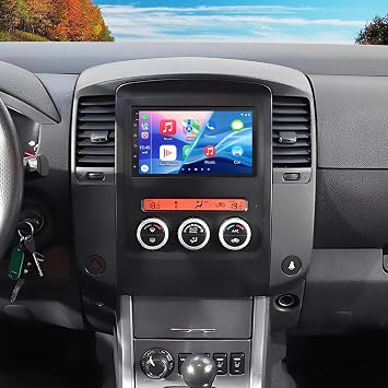 Double Din Android 13 Car Stereo for Nissan Navara D40 2007-2015 with Wireless Carplay Android auto 2G+32G Car Radio with 7 Inch Touchscreen Bluetooth GPS WIFI FM/RDS SWC Backup Camera