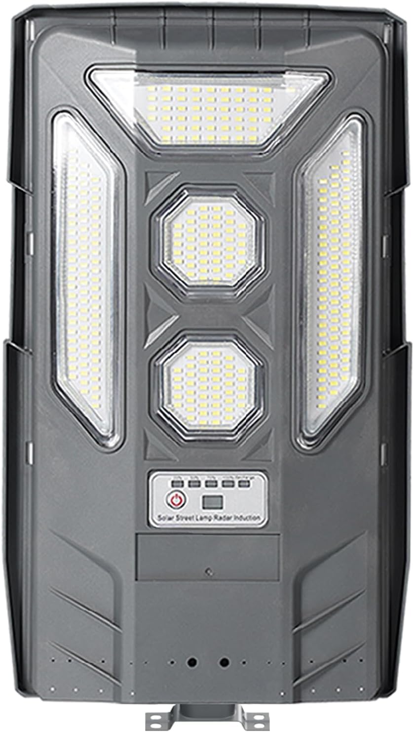 Solar LED Street Light Outdoor with Motion Sensor & Battery Level Indicator, High Efficiency Monocrystalline Solar Panel, Waterproof Dusk to Dawn Security Light for Yard, Garden, Road, Parking Lot (1)