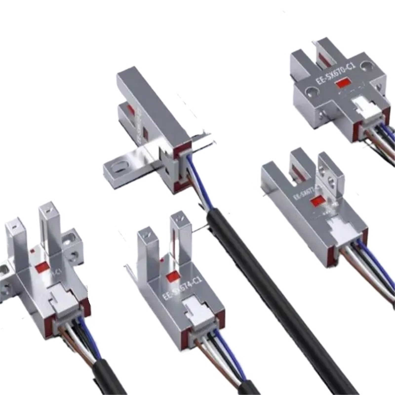 Phnoitpq Ee-Sx670-C1 Npn 5Pcs U-Shaped Metal Slot Photoelectric Switch Sensor Ee-Sx670 671 672 674 676 677 Npn Normally Open Output(Ee-Sx670-C1 Npn)