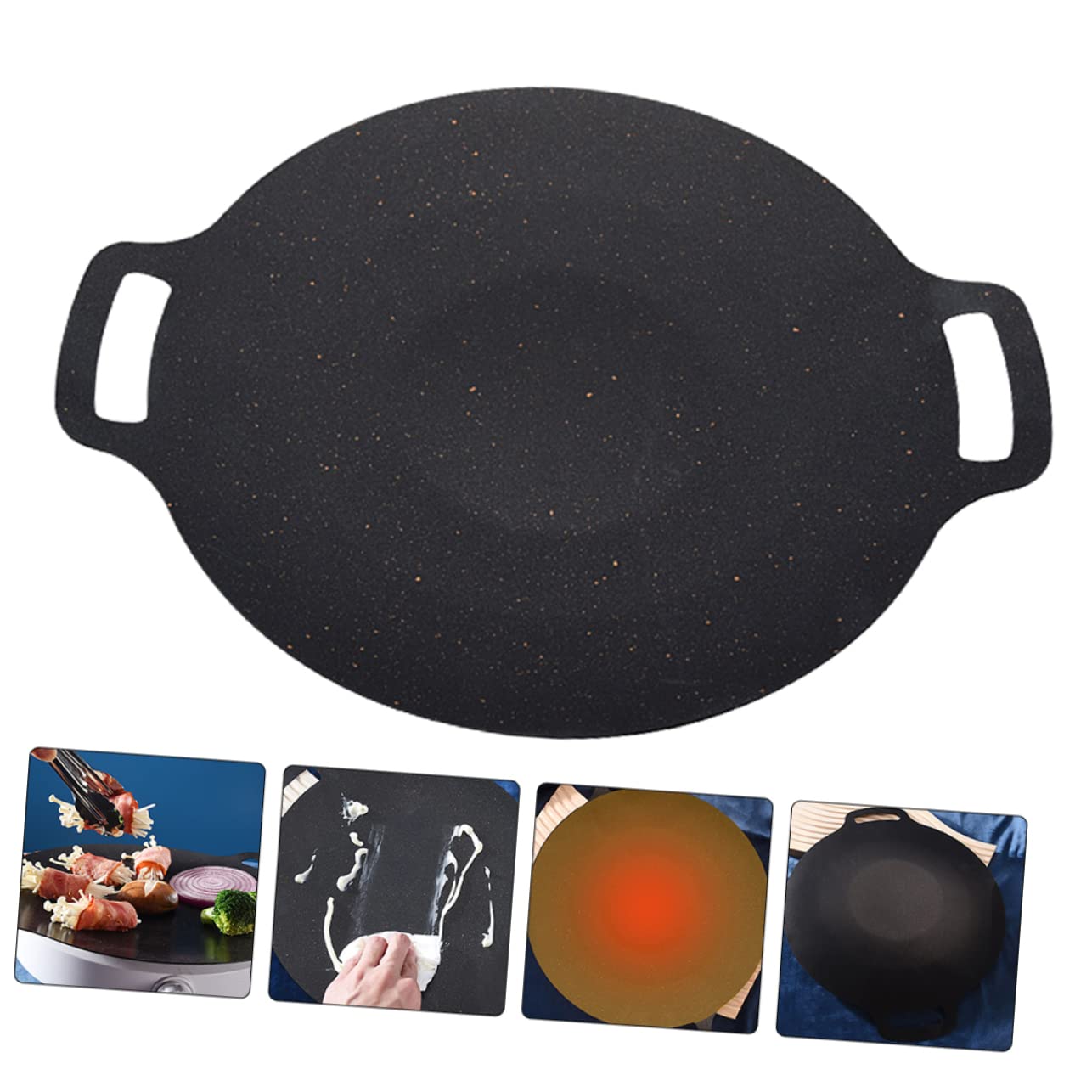 BESPORTBLE Duction Cooker Barbecue Plate Heavy Duty Grilling Tray Outdoor Bbq Supply Baking Tray