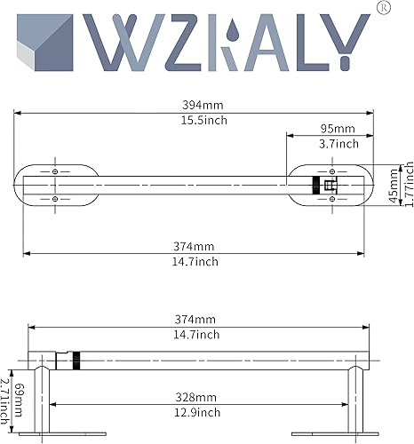 Miniatura 7 de Toallero de papel para debajo del gabinete, autoadhesivo o montado en la pared, soporte para toallas de papel de acero inoxidable SUS304 para