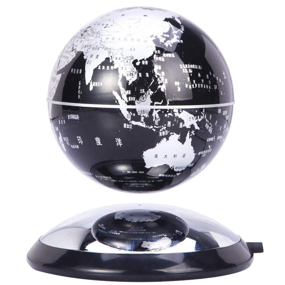 JJYY6" Levitating Earth Globe Black LEDGlobe for Birthday Festival