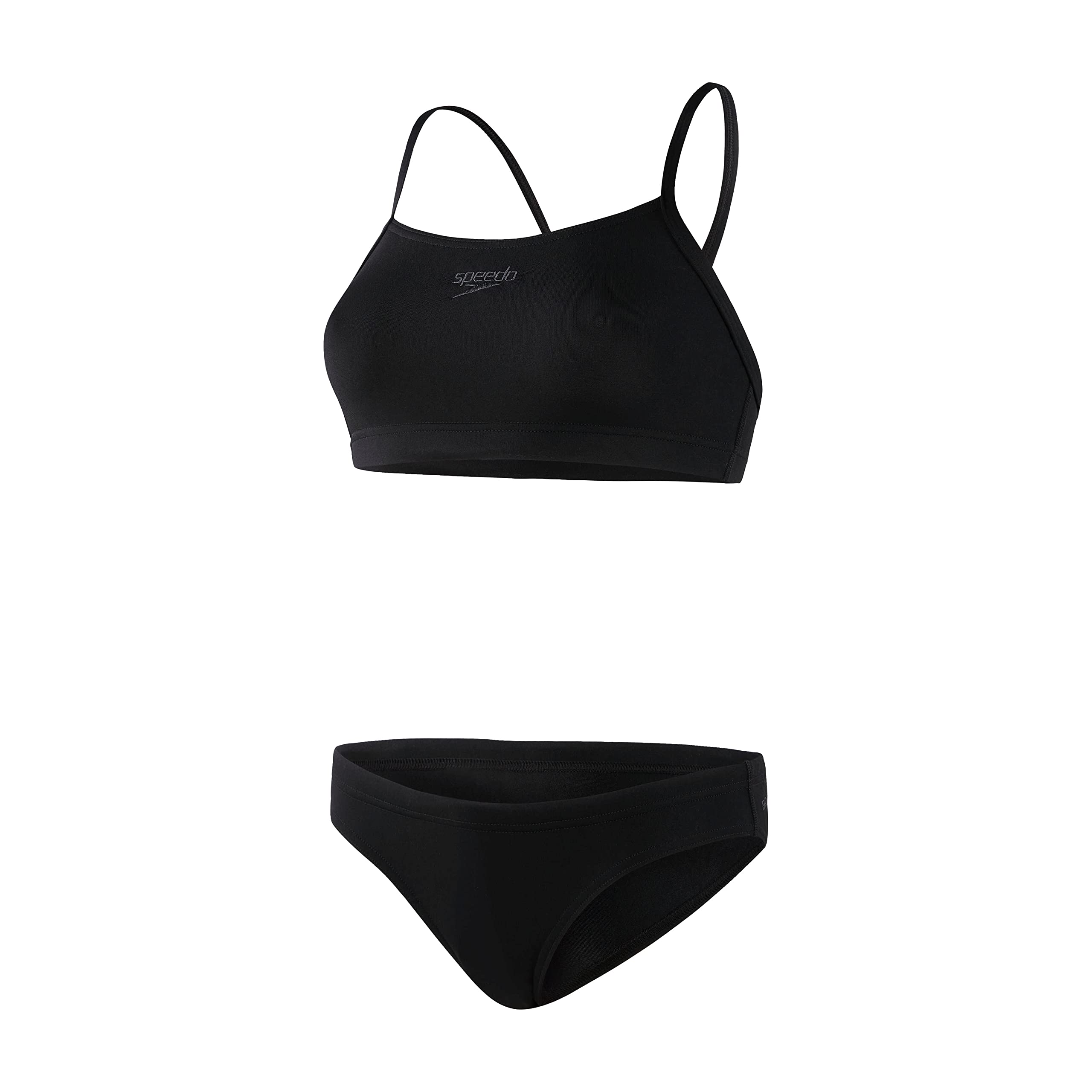 Speedo Eco Endurance+ Thinstrap 2 Piece Bikini Mujer, Negro, 32