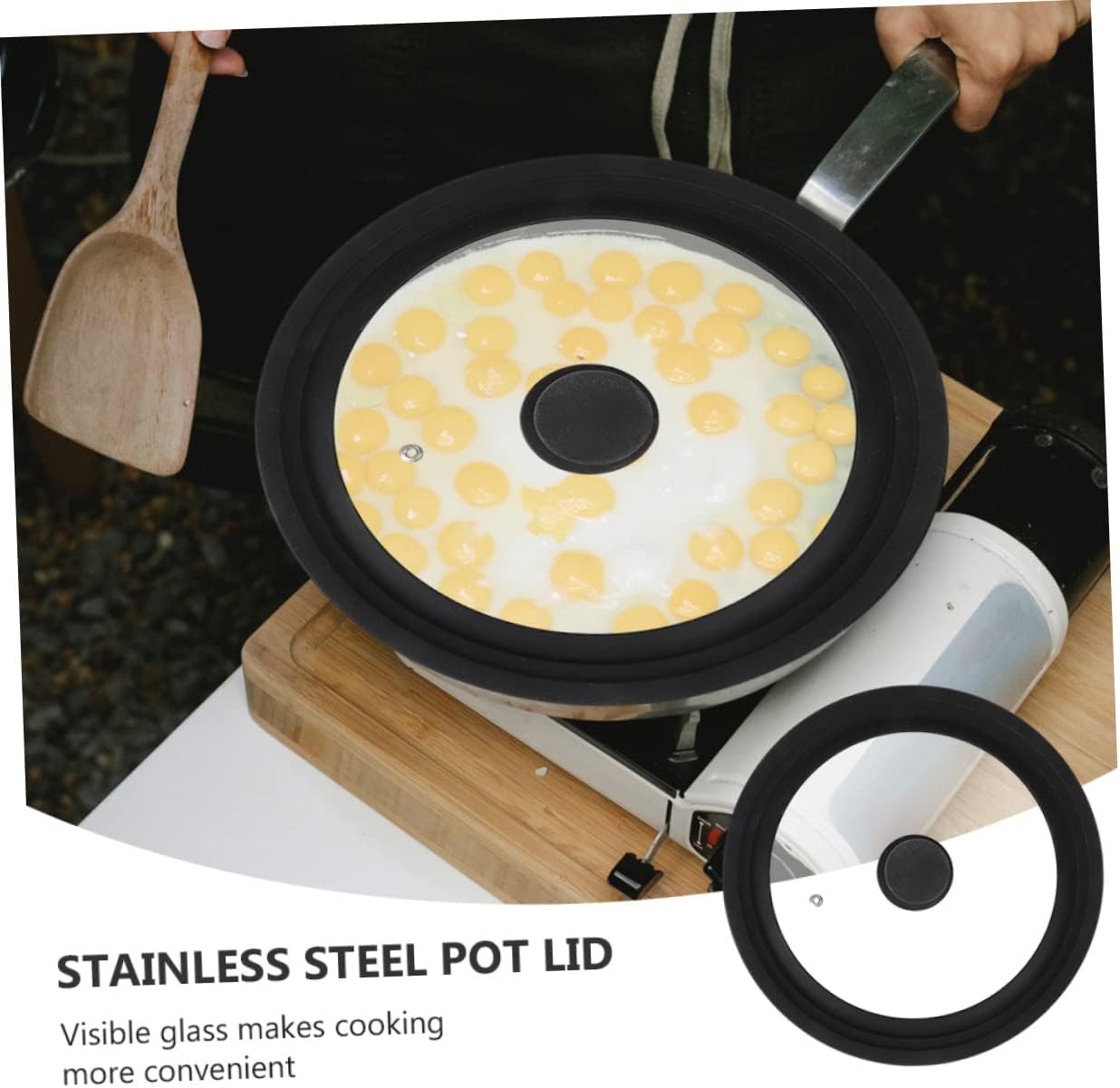 3個 多目的蓋 リムクリップ パン 手や火傷に安全なポット フライ 多機能サイズ ブラック クッキングカバー レッド ユニバーサルビ