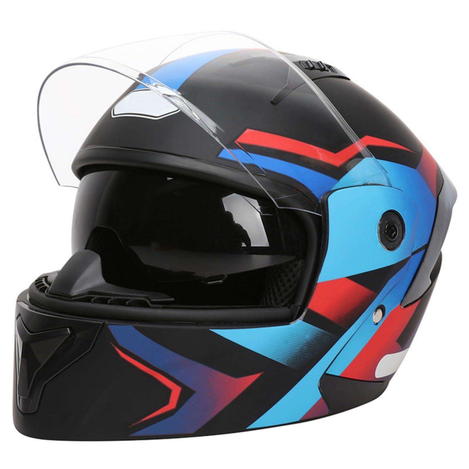 Składany modułowy kask motocyklowy z wizjerem, kask motocrossowy dla mężczyzn i kobiet, ECE 22.06 dopuszczony kask integralny