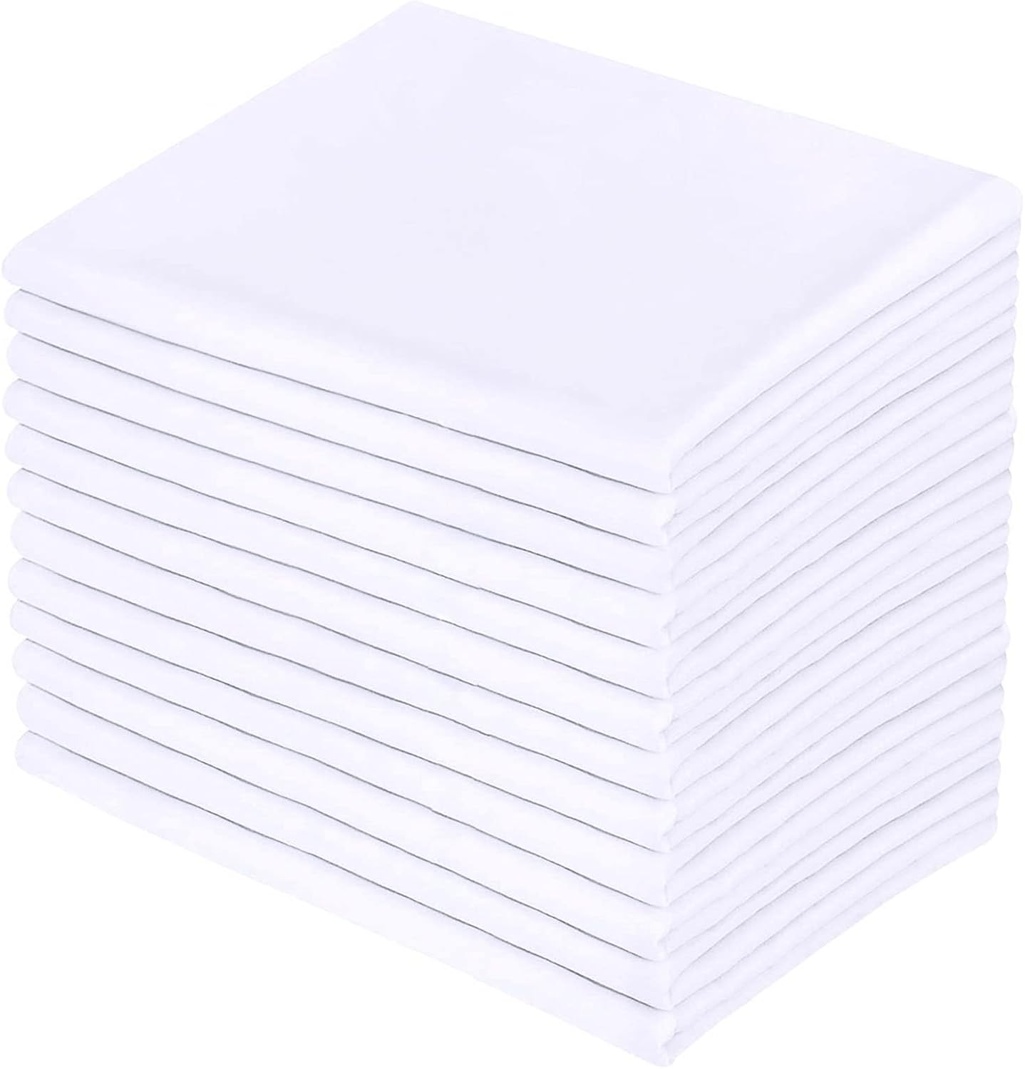 LEISUREWEEK Premium White Pillowcases 12 Pack, Standard