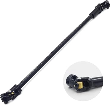Stainless Steel Cut to Length Driveshaft 68-229mm U-Joint Drive Shaft for 1/10 RC Rig Crawler Sportys 1.9 Shafty Capra SCX10 DIYBlack