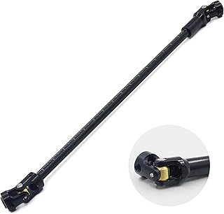 HOPLEX Stainless Steel Cut to Length Driveshaft 68-229mm U-Joint Drive Shaft for 1/10 RC Rig Crawler Sportys 1.9 Shafty Capra SCX10 DIY(Black)