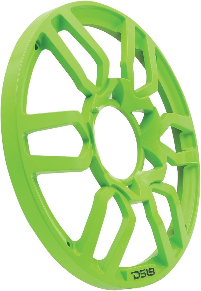DS18 PRO-GRILL10 Speaker Cover - 10-Inch Car Audio Plastic Universal Speaker Grill Cover, Cover and Protect Your Speakers - Green - Set of 2