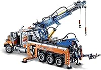 Vista 8 de Lego 42128 Technic - Camión de remolque resistente con grúa de juguete para niños y niñas con funciones mecánicas, juego de construcción de modelos
