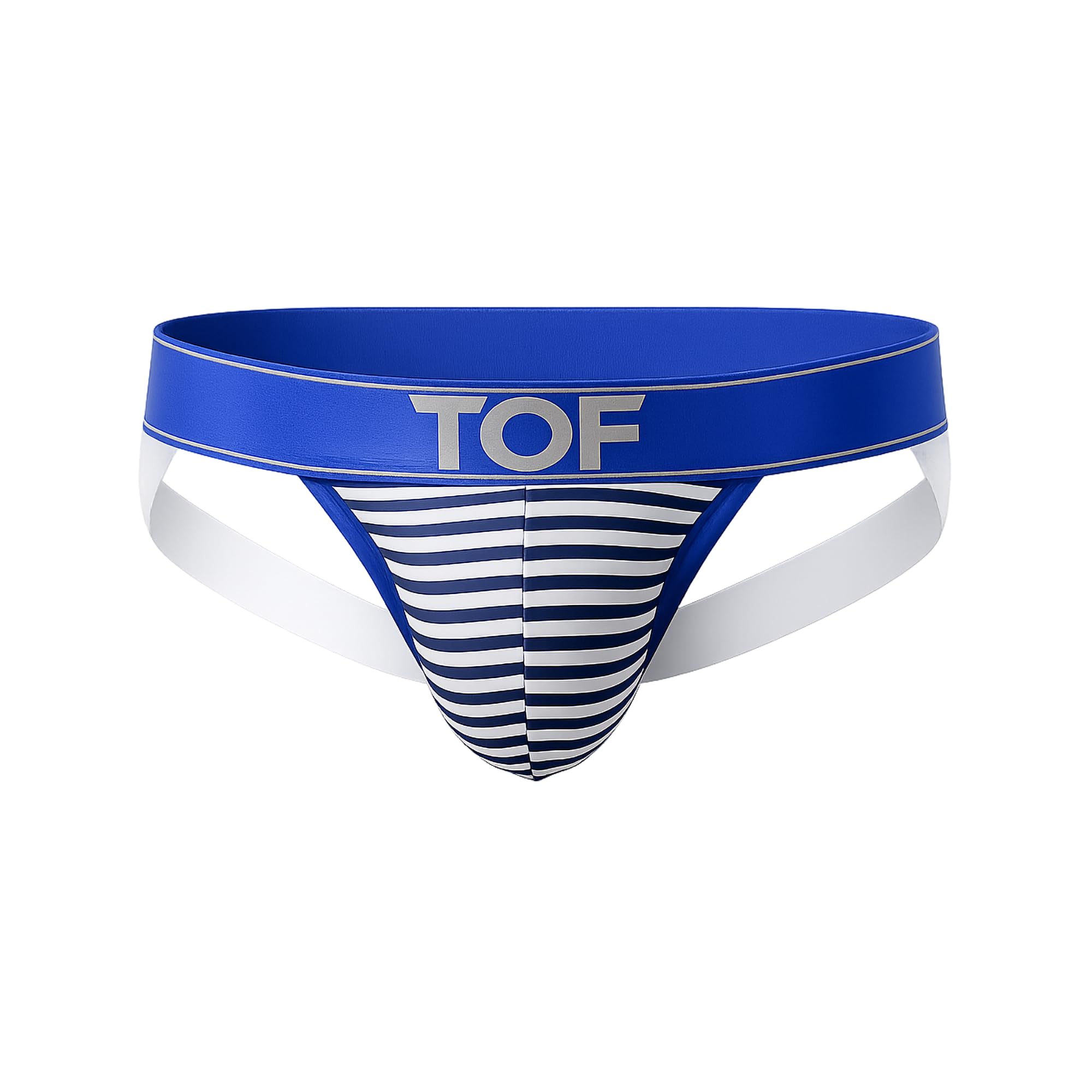 Tof Paris Men's Blue - Underwear - Sailor Jockstrap - 1X Size S