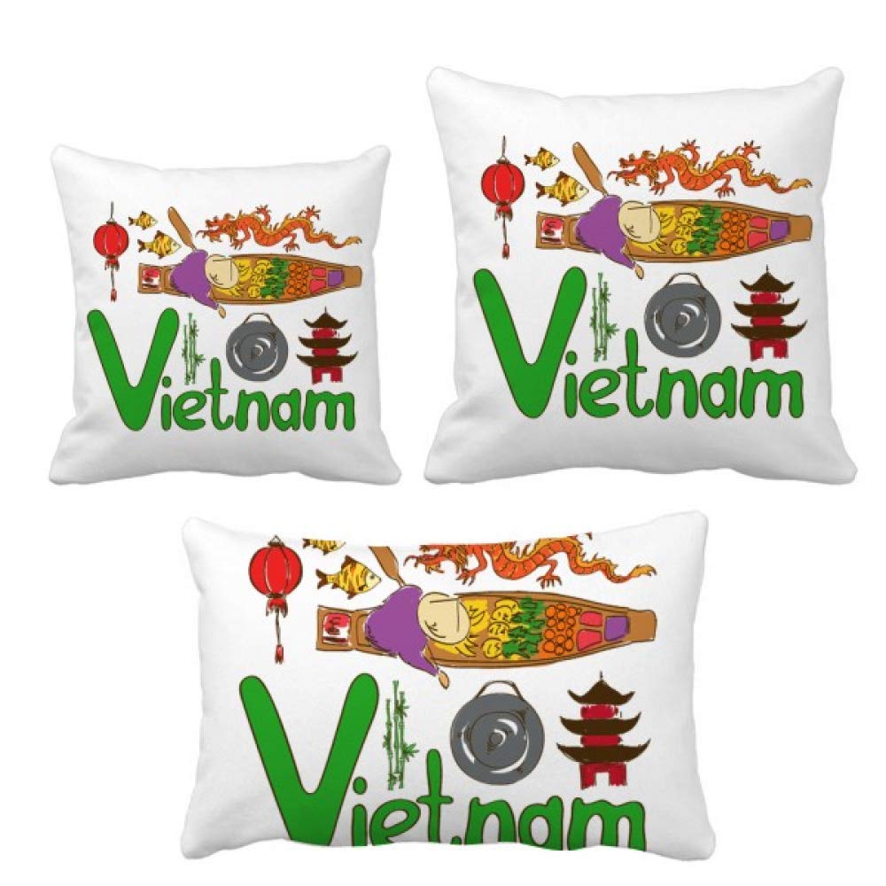 Coussin Vietnam historique et son insert pour la déco du canapé de salon