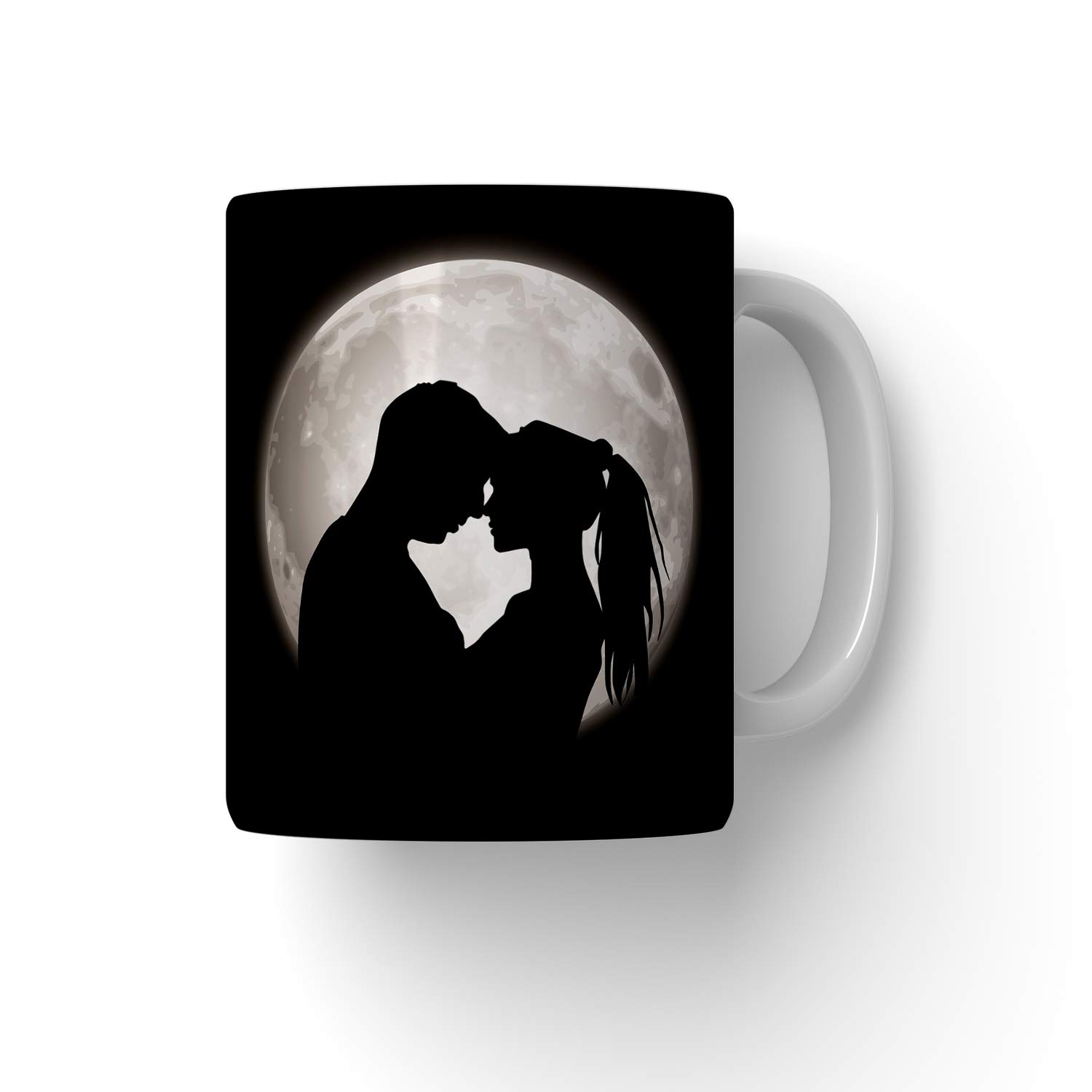 PUREZENTO Couple On The Moon Coffee Tea /Milk Cup(Pack OF1)
