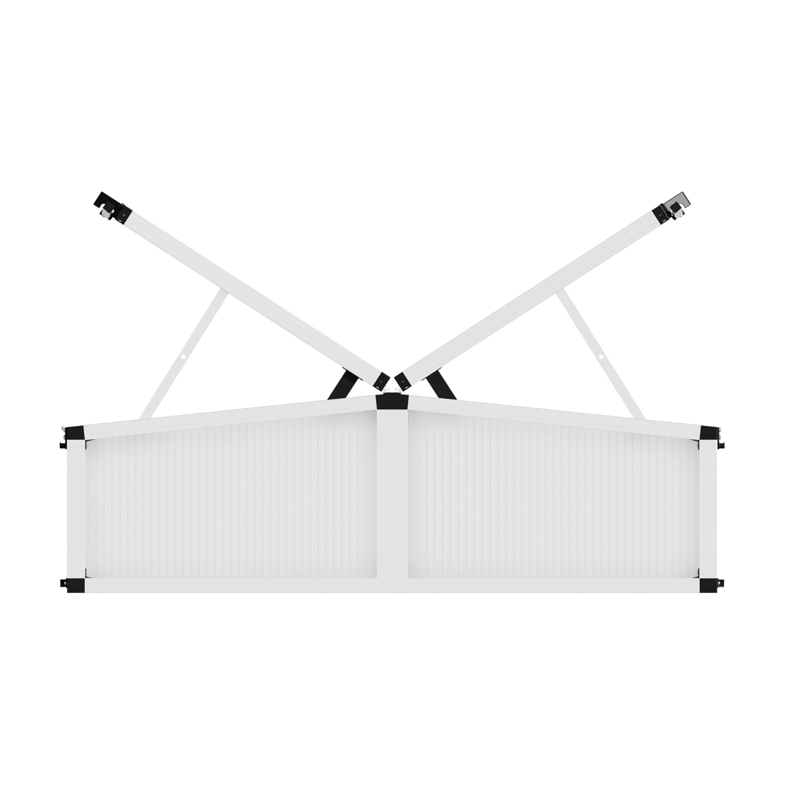 GFP Frühbeetkasten 103 x 132 cm Frühbeetaufsatz Caro, Aluminium mit Polycarbonat Doppelstegplatten