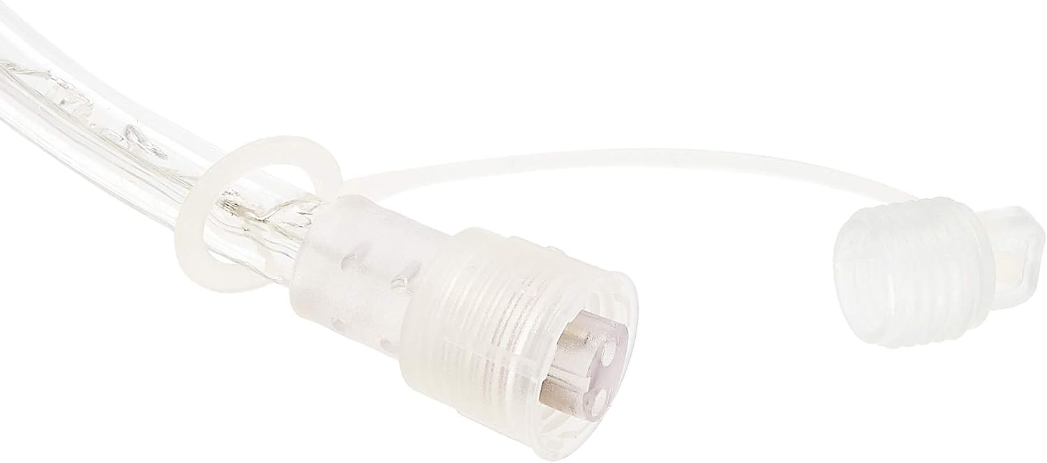 Amazon Basics 210 LED Indoor Outdoor Yellow Rope Light, 20-Foot