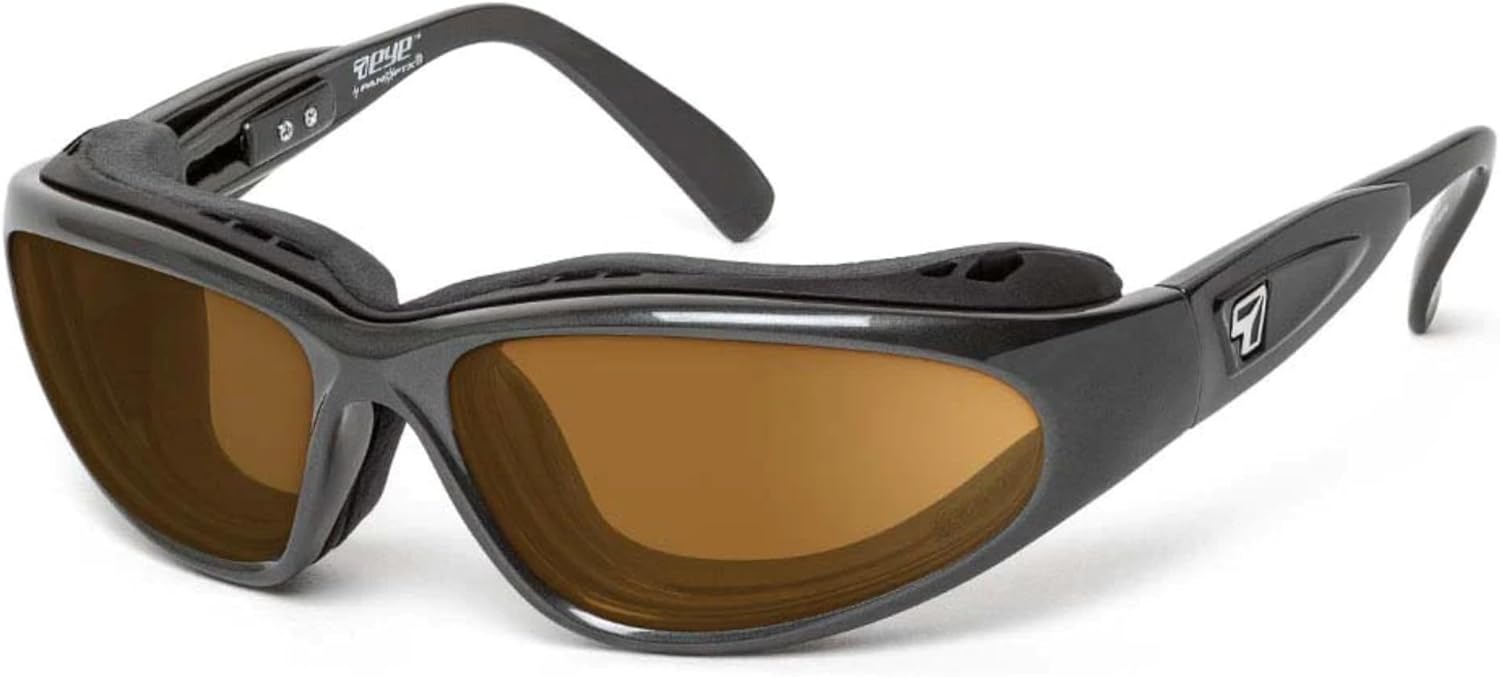 7 EYE CAPE Wind Blocking Padded Foam Sunglasses for Outdoors, 100% UVA + UVB Protection