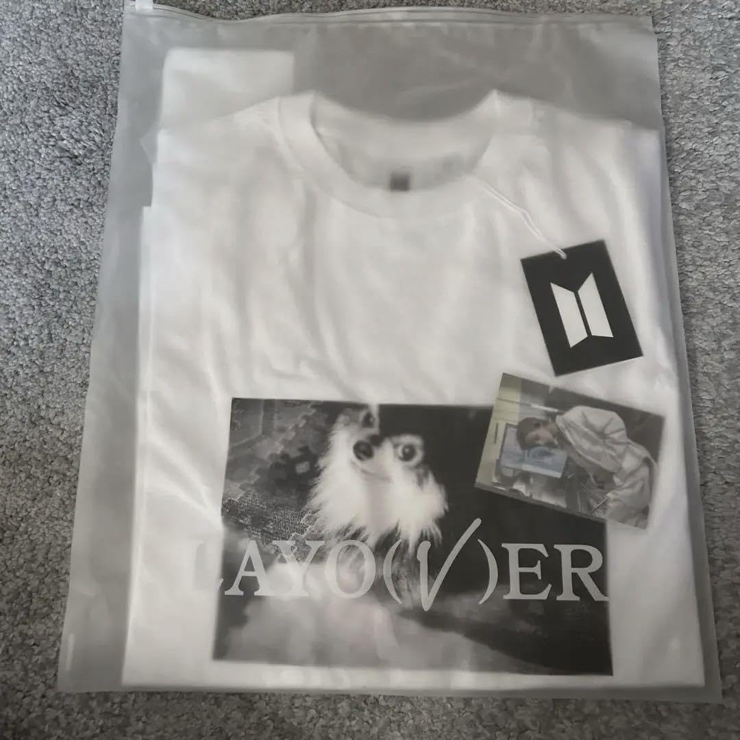 LAYOVER Tシャツ　テテ Amazon.co.jp: [和屋] テヒョン V Layover グッズ Tシャツ 半袖