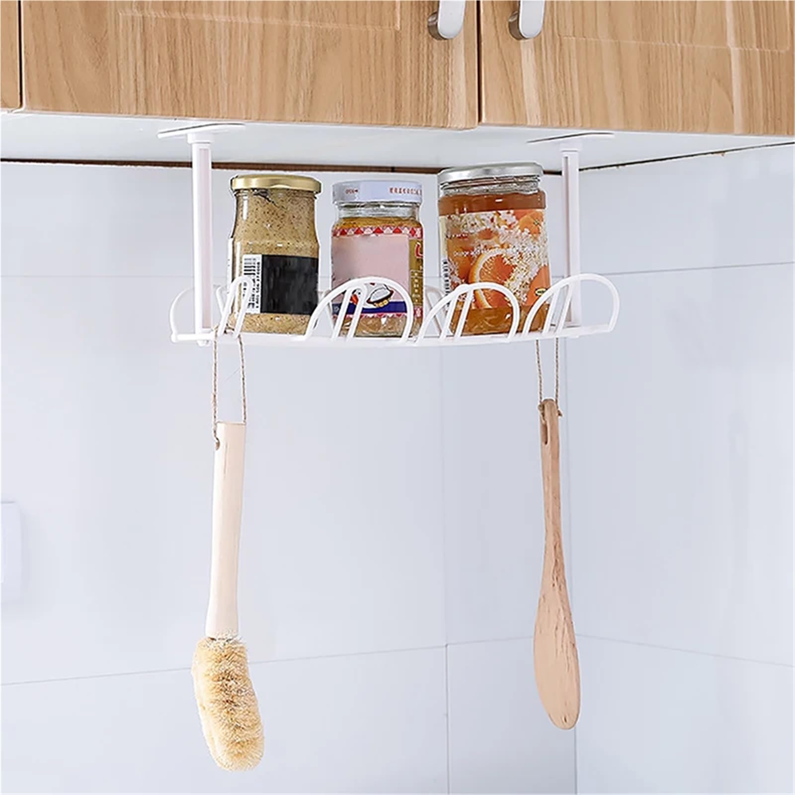 Vassoio Di Gestione Cavi Sotto La Scrivania Sotto la scrivania Vassoio di gestione dei cavi Organizzatore di cavi Presa for filo Supporto for appendere ciabatta Rack Punzonatura Utensili da cucina for