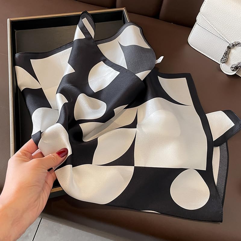 Mulberry Silk Scarfs Neck Scarf 21" Small Square Scarfs hair scarf bandana Neckerchief Headscarf for Women - Image 2