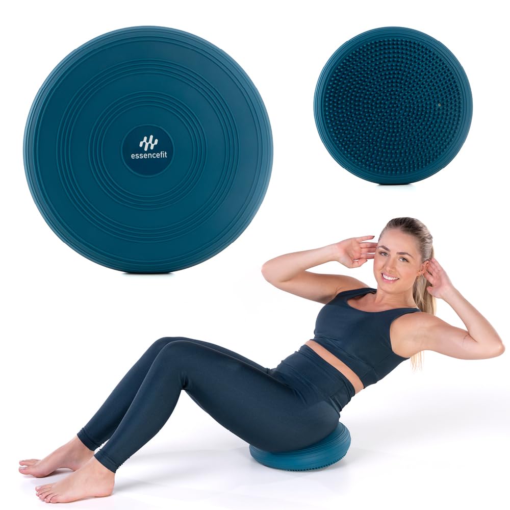 Disco de Equilíbrio Almofada Inflável para Exercícios Fortalecimento e Treinamento, Azul