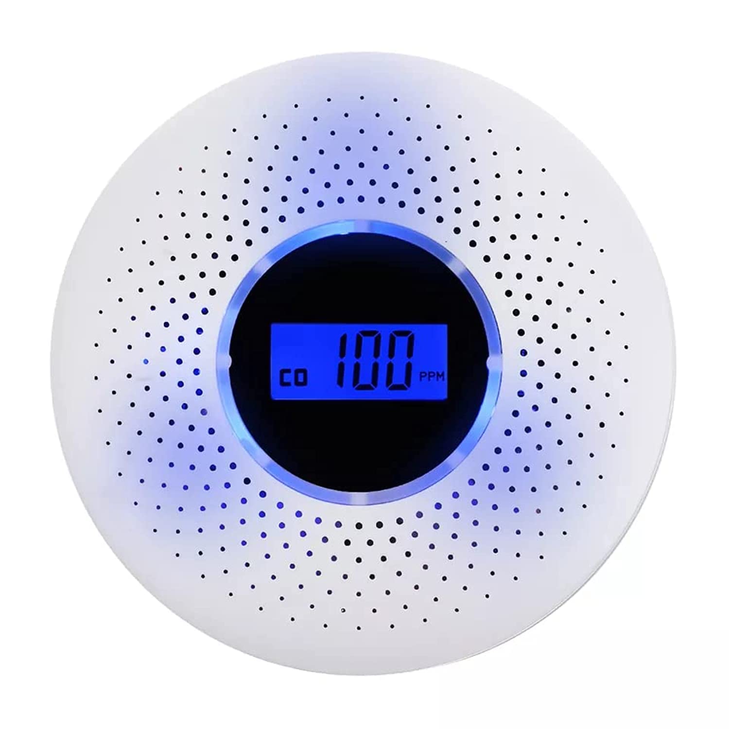 2 in 1 Wireless Smoke & Carbon Monoxide Detector, LED Digital Display, Fire Safety for Kitchen, Hotel, Villa, Residential & Commercial Purpose