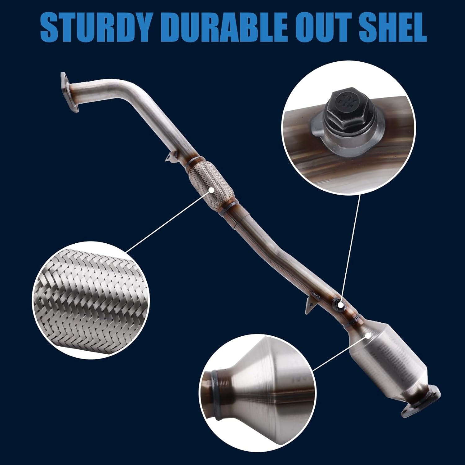 Catalytic Converter Compatible with 2013-2017 Accord, 2015-2019 TLX 2.4L, 55715, 643137, 18593 181505A2A51, 181505A3L51, 18210T2AA01, Manifold Catalytic Converter