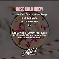 Vista 2 de DaVinci Gourmet Rose Syrup, 25.4 Fluid Ounces (Pack of 1)
