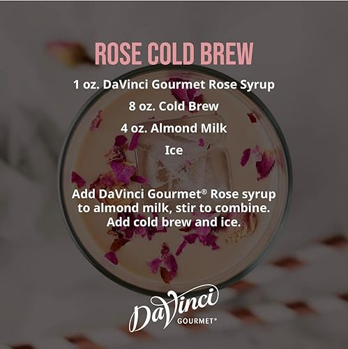 Miniatura 2 de DaVinci Gourmet - Jarabe de rosas, 25.4onzas líquidas (paquete de 1)