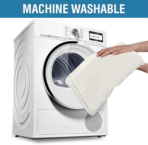 Miniatura 7 de Mantel de lino texturizado premium sólido a prueba de derrames, resistente al agua, cubierta de mesa para cenar buffet, tela extra suave y gruesa