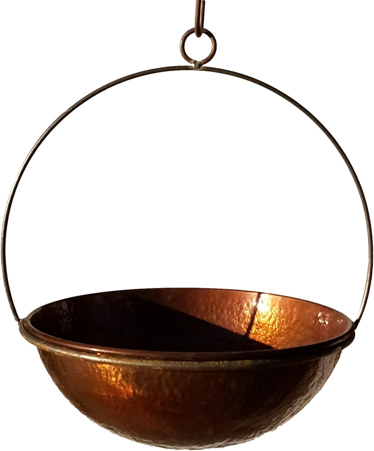 Passage CH14-WOK-14-DHDC Hanging Planter, Hammered Copper : Patio, Lawn & Garden