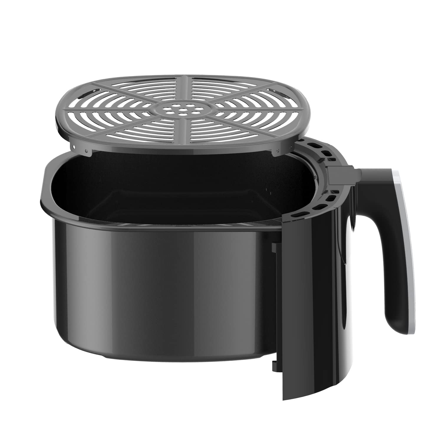 EcoFry 55L719JSN, Friggitrice ad aria calda senza olio, Nero, 5.5 L
