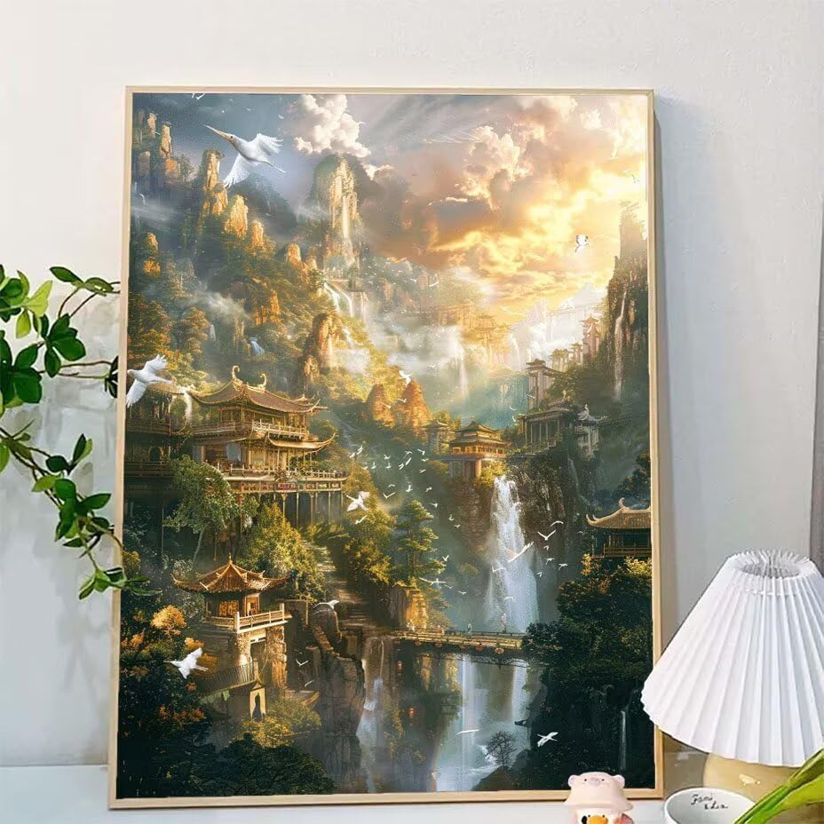 Paint by numbers para adultos sin experiencia con lienzo 90x120cm 2