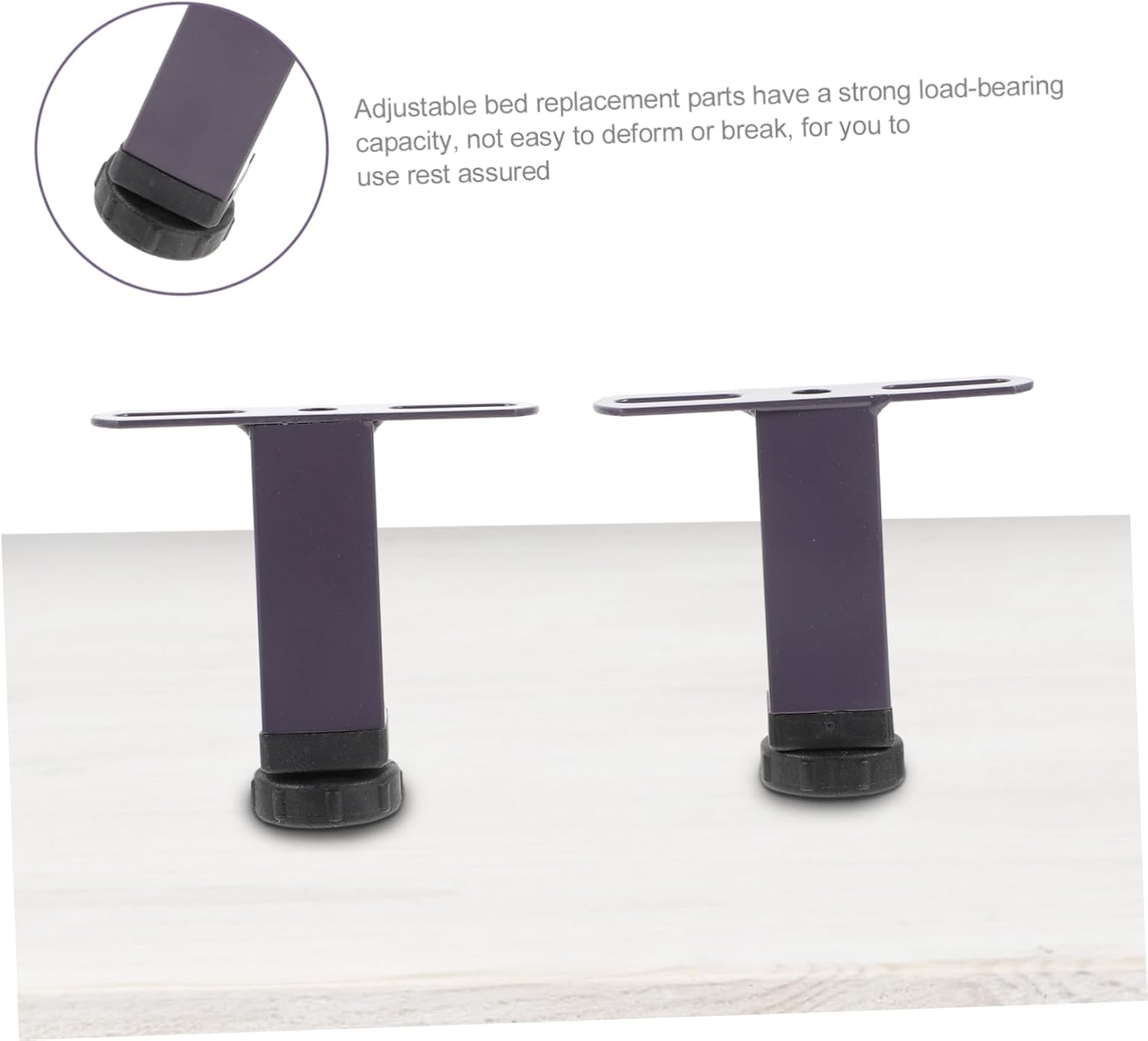 Mipcase Bed Frame Replacement Parts Sturdy Legs Risers for Adjustable Furniture Legs